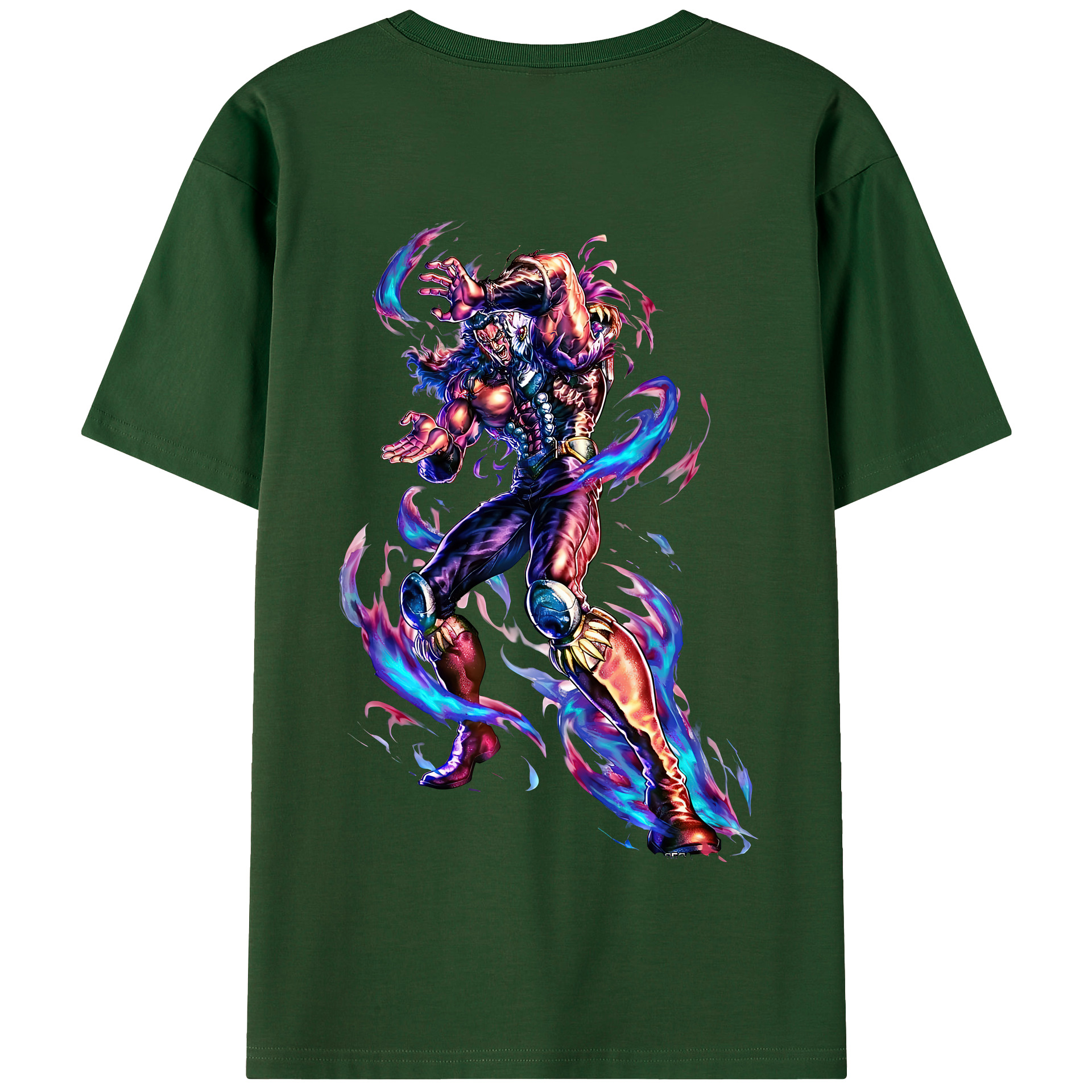 （画像用） 北斗の拳 Fist of the North Star 綿100％半袖Tシャツ（背面プリント）